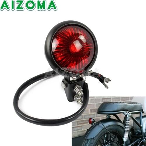 Motorcycle Tail Light 12v Red LED Brake Rear Lamp Taillights For Harley Scrambler Bobber Cafe Racer Honda XR600 CX500 CB750