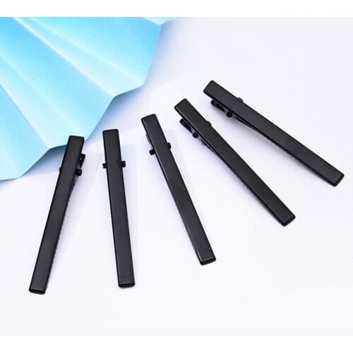 10pcs/lot Black 6cm 8cm Hair Pins Clips Women fit Wedding Hair Jewelry for DIY Jewelry Making Findings