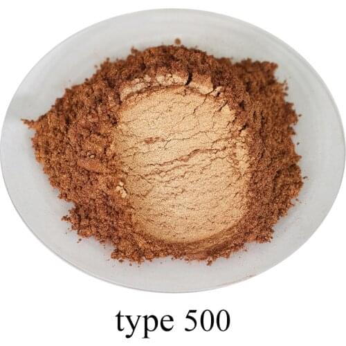 Pearl Pigment Mineral Mica Powder Type 500 Gold Powder Paint for DIY Dye Colorant Soap Cars Art Crafts 50g Acrylic Paint
