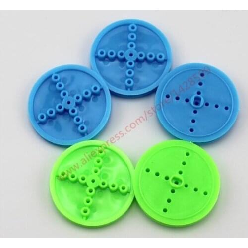 2 pcs plastic colour gear D style belt pulley 2*42mm driving wheel for TT motor