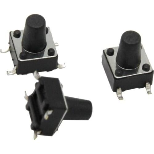 6x6x8.5mm 4pin SMD Tactile Tact Mini Push Button Switch Micro Switch Momentary 100pcs/lot