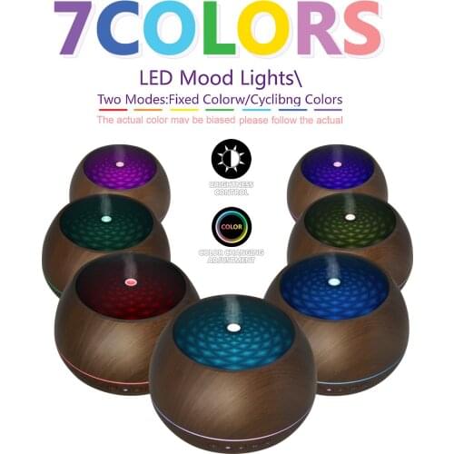 1000ml remote control essential oil aroma diffuser, humidifier, 7-color ambient light, automatic shutdown without water