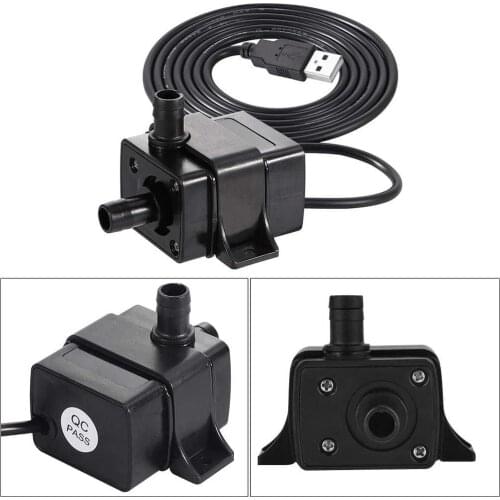 DC5V Brushless Water Pump Super Silent USB Aquarium Fish Tank Submersible Water Pump
