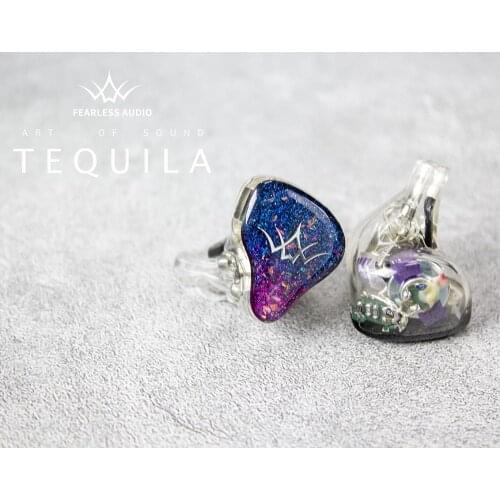 Fearless Audio Tequila 1DD+6BA Hybrid Driver In-ear Earphone 8mm Dual-magnetic Hifi Music Monitor Studio Audiophile 2 Pin Earbud