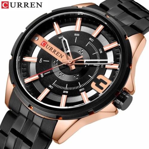 Brand Mens Watches CURREN top Luxury Waterproof Sport Men Watch Fashion Casual Wristwatch Male watch steel clock erkek kol saati