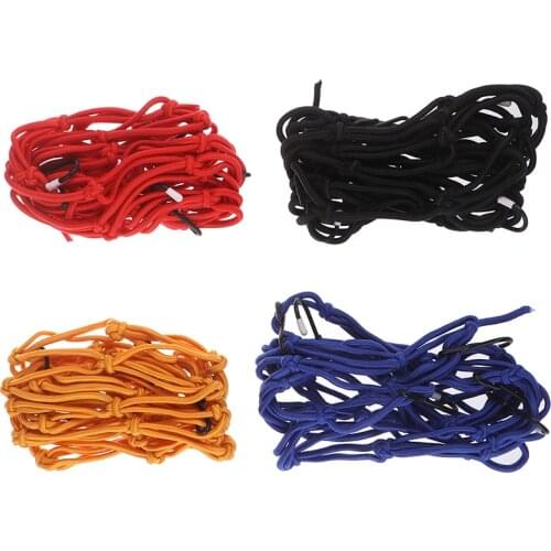 Net Black Helmet Web Car String New 6 Hook 40x40cm Motorcycle Cargo Mesh Net Helmet Cargo Luggage Mesh Web