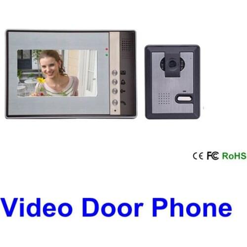 7" Inch Colour Video Door Phone Doorbell Intercom with 1 Camera Doorbells