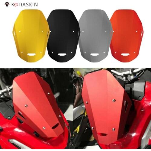 Kodaskin Aluminum alloy Wind Screen Windshield Viser VIsor windscreen Fit For ADV 150 adv150 2019 2020 Double Bubble Screen