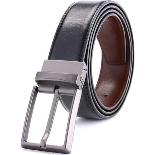 Mens Leather Reversible Belts Black and Brown Designer Jeans Waist Straps 2021 New Fashion Waistband
