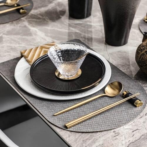 New Chinese Style Table Decoration Ornaments Creative Dinner Plate Set Exhibition Hall Table Soft Decor Design Tableware