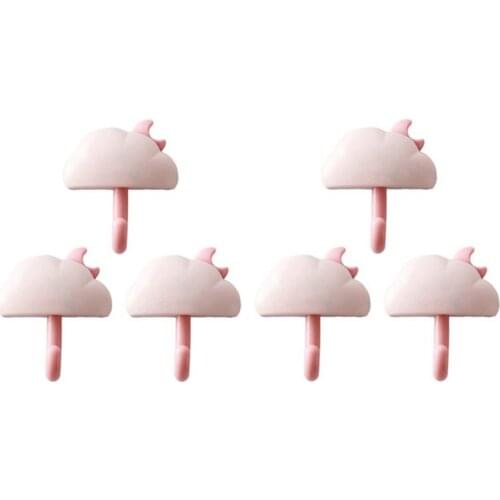 Cloud Hook Back Door Wall with Strong Glue Book Hook, Seamless Glue Hook, with Suction, Wall Hook