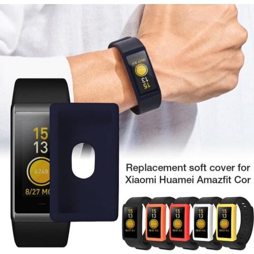 Newest Silicone Protect Shell for Huami Amazfit COR Meter Bracelet Smart Protective Case Cover for Huamei Xiaomi Amazfit Cor