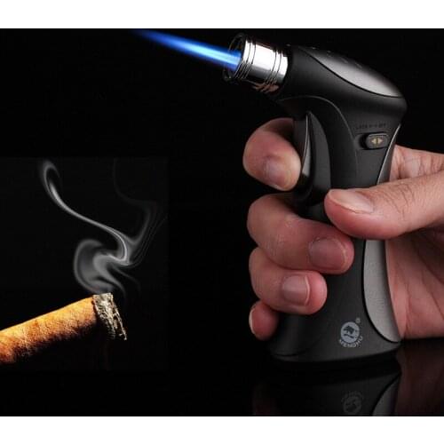 Portable Spray Gun Lighter Jet Torch Turbo Gas Lighter Cigar Pipe Lighter Butane Light Cigarette 1300 C Fire Windproof