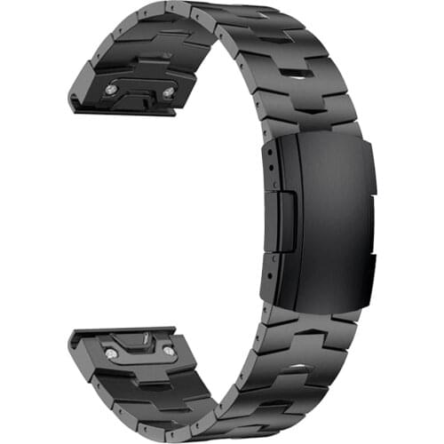 Quick Fit Titanium alloy Strap For Garmin Tactix Delta Band Fenix 6X Metal Stainless steel Watchband Quick Release Belt Bracelet
