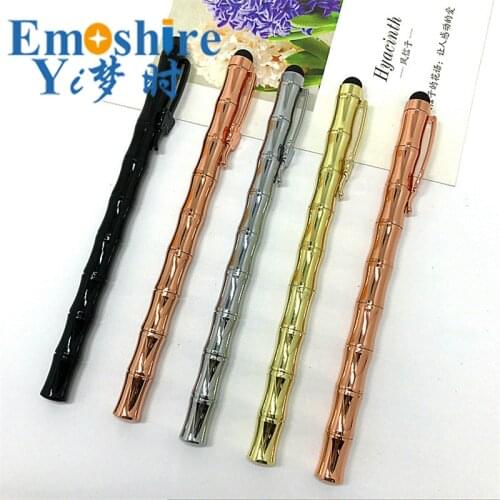 Luxury Pen Brass Pen Material Escolar Handle Writing Gel Roller Ball Pen Luxury Ballpoint Pen For Business School Supplies C086