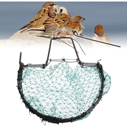 Birds Catching Hunting Tools Sparrow Pigeon Starling Birds Net Mesh Trap Foldable Humane Live Trapping Capture Nets 20cm