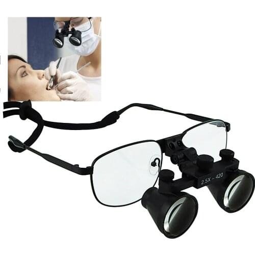 2.5x 3.5x 4.0x 6.0x Magnification Power Dental Loupes Surgical Dentistry Galilean & Keplerian Style Nickel Alloy Frame
