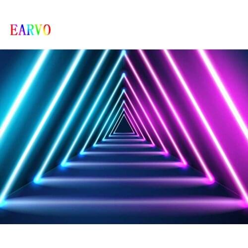 EARVO Colorful flash banquet Party background Birthday Party Photographic Background Vinyl Backdrop Photo Studio for Photophone