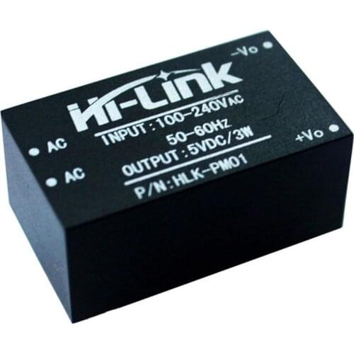 1x HLK-PM01 AC-DC 220V to 5V Step-Down Power Supply Module Household Switch Dropshiping