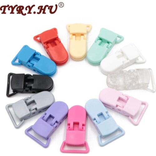 * 5Pcs/Lot Plastic Flat Pacifier Clip Holder Baby Dummy Soother Suspender Toddler Baby Teether Chain Feeding Accessories