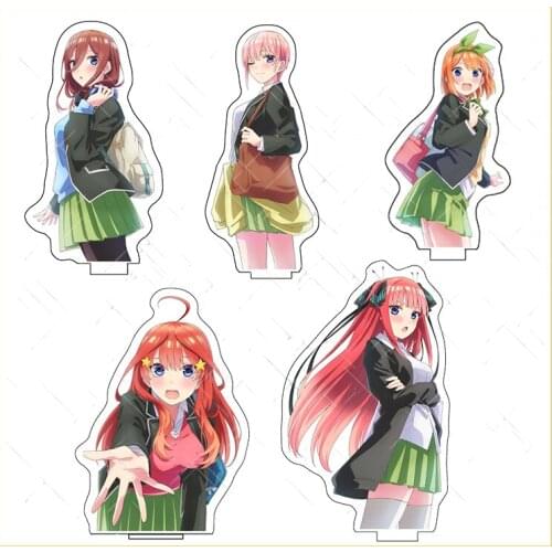 Anime The Quintessential Quintuplets Nakano Ichika Miku Half-length Acrylic Stand Figure Model Plate Cosplay Decor Cartoon Gift