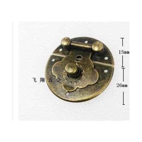 Antique antique vintage style Decorate Jewelry Gift Wooden Box Hasp wooden hasp lock A17