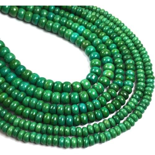 High quality Natural Gem Stone round beads Green abacus loose beads For jewelry making DIY charm bracelet accessories