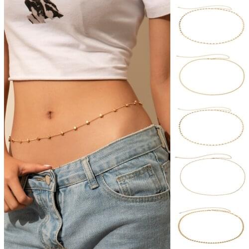 Boho Simple Fishtail Cross Snake Chain Star Waist Chains Womens Retro Fashion Summer Beach Belly Chainss Girl Glamour Jewelry
