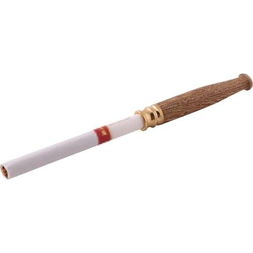 Natural Wood Pipe Smoke Double Filter Cigarette Holder Pipes Wooden Patterns Smoking Accessories Smoking pipe Cigarette holder