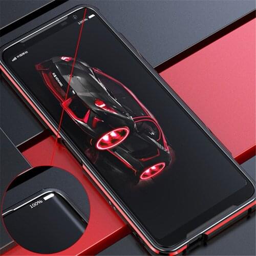 For ASUS ROG 3 Two-color Phone Protective Frame With Lens Ring Simple Creative Metal Frame Edge Phone Protective Cover