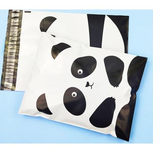 Panda Pattern Courier Plastic Bag Christmas Party Gift Packaging Self Seal Mailing Envelope Bag 50pcs/lot