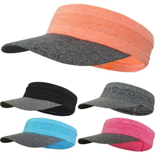 Summer Unisex Breathable UV Protection Headwear Visor Cap Sports Topless Sunhat for camping hiking walking fishing jogging trip