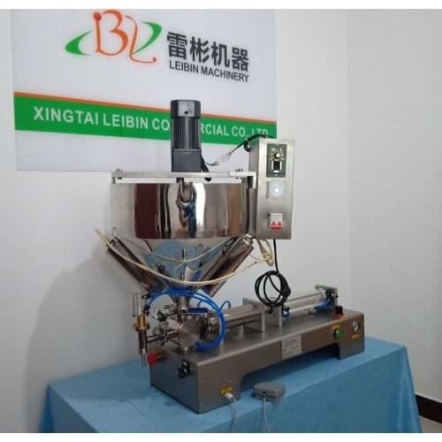 Single Head Paste Filling Machine Gel Pneumatic Piston Heating Stirring Type Filling Machine