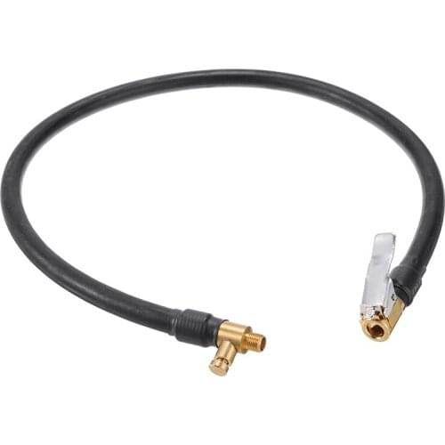 Mayitr 1pc 60cm Car Auto Air Tyre Chuck Inflator Pump Extension Hose Adapter Pipe Tool Accessories
