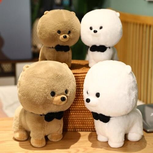 23/30/40cm Cute Dog Plush Toy Chubby Teddy Dog Fluffy Stuffed Animals Dog Soft Doll Lovely Pillow Baby Kids Toys Gift
