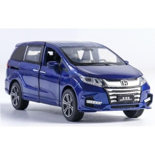 1:32 Honda Odyssey car model,alloy pull back car toy,6 door childrens toys,simulation sound and light music,free shipping