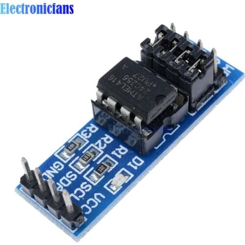 5Pcs AT24C256 24C256 I2C Interface EEPROM Memory Module 8P Chip Power Supply Indicator Pull Up Resistor Direct Jumper Setting