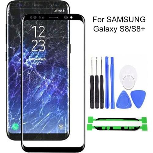 Front Outer Touch Screen Glass Lens Replacement with Tool Set Screen Protector for Samsung Galaxy S8/S8 Plus
