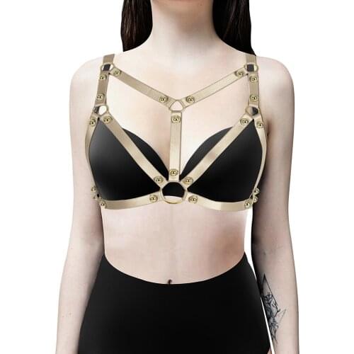 Body Harness Bdsm Cage Cupless Bra Harajuku Costumes Cosplay Erotic Lingerie Bondage Garter Womens Lingerie Sexy Strap Belt