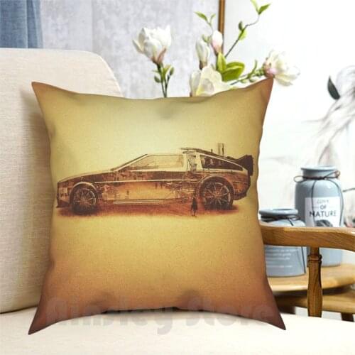 Lost In The Wild Wild West! ( Golden Doubleexposure Art ) Pillow Case Printed Home Soft Throw Pillow Back To The Future