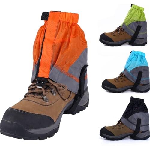 Outdoor Snow Leg Gaiters Silicon Coated Nylon Waterproof Ultralight Shoes Boots Cover Leg Legging Protection Guard Hiking Climb