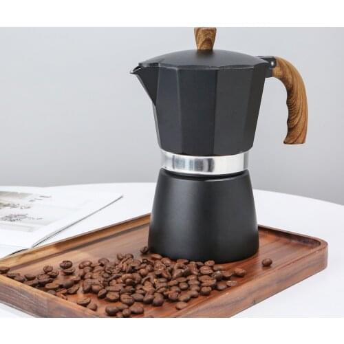 Octagonal Aluminum Coffee Pot High Pressure Extraction with Safety Valve Silicone Sealing Ring Coffee Container