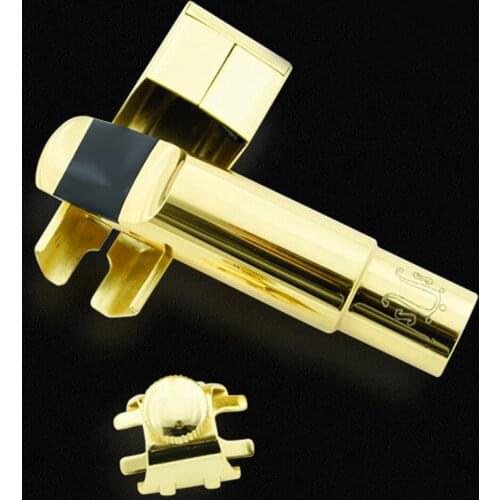 High Quality Professional Tenor Soprano Alto Saxophone Metal Mouthpiece Gold Plating Sax Mouth Pieces Accessories Size 5 6 7 8 9