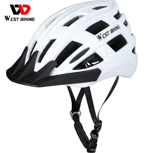 WEST BIKING Bicycle Cycling Helmet Ultralight Integrally-mold Sports Safely Cap Adjustable Head Size Men Women MTB Bike Helmet