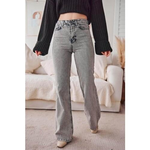Women Wide Leg jeans pants Baggy High Waist Male Friend Mother Denim Streetwear 2021 Women Casual Fashion