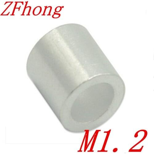 1000PCS M1.2 1.2mm Aluminum Wire Rope Cable Crimping Button Stop Sleeves Clip Fittings