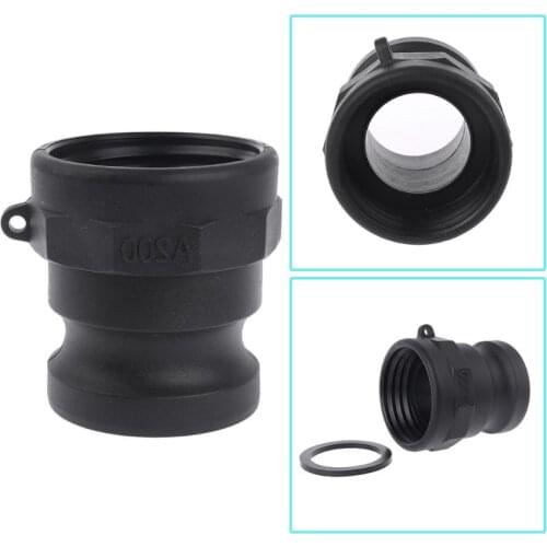 1000L IBC tank adapter Garden Hose heavy duty 2\" Coarse Thread x 2\" cam lock drain adapter 50JC