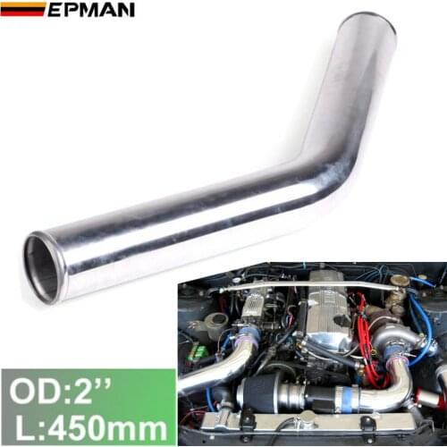 2pcs/unit 51mm 2" 45 Degree Aluminum Turbo Intercooler Pipe Tube piping L:450mm For BMW MINI COOPER W11 EP-UP45-450-51
