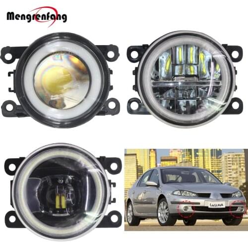 2 X Car LED Fog Lamp Halo Ring Angel Eye DRL Daytime Running Light 12V For Renault Laguna 3/III Grandtour 2007-2012