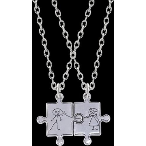 2020 New Popular Ladies Necklace Harajuku Couple Pendant Choker Fashion Male And Female Friends Engagement Jewelry Gift